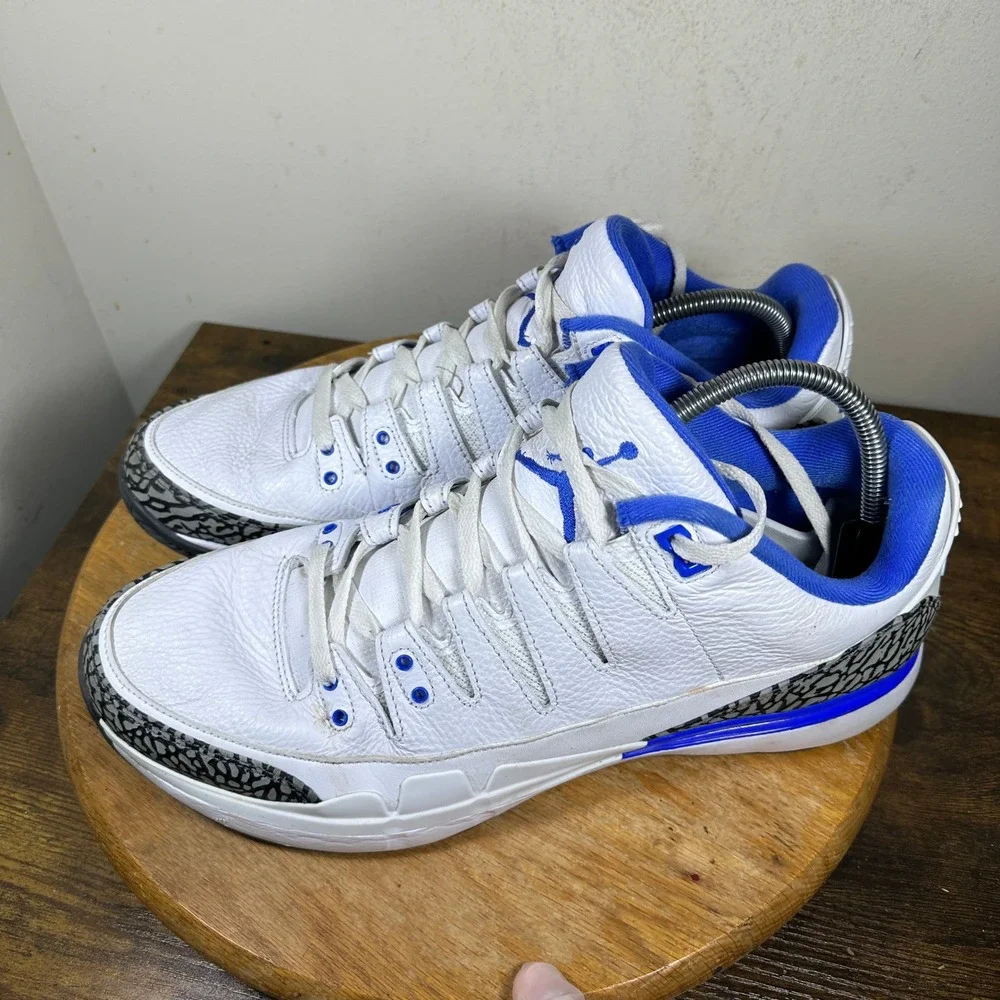 Jordan Zoom Vapor AJ3 Racer Blue White Elephant Print DV9367-100 Mens Size 13